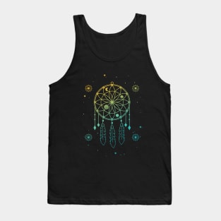 Indian Dream Catcher Mystic Stars Sacred Geometry Tank Top